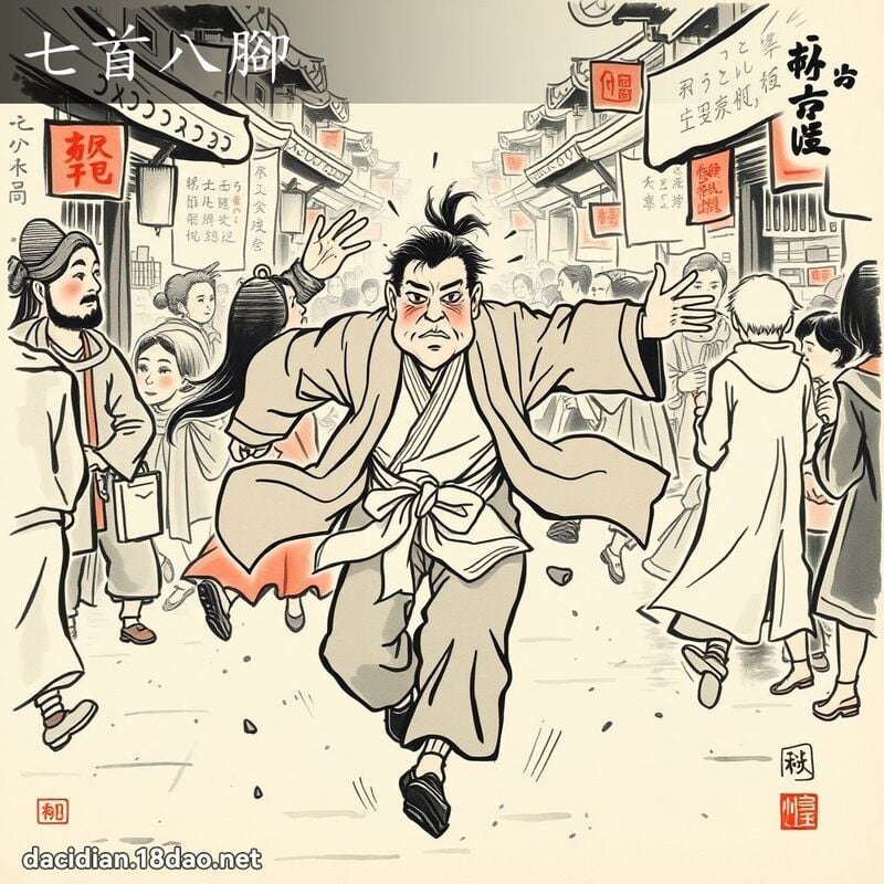 七首八脚 配图