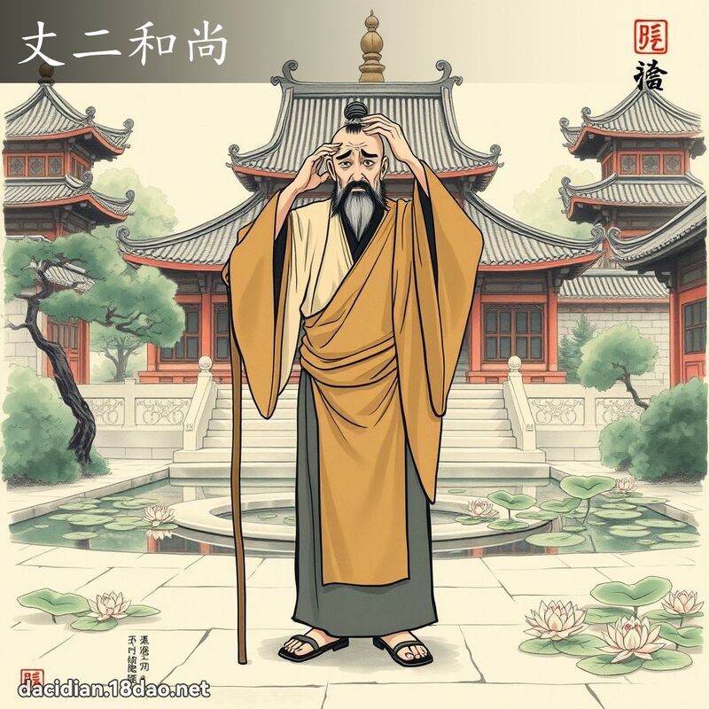 丈二和尚 配图
