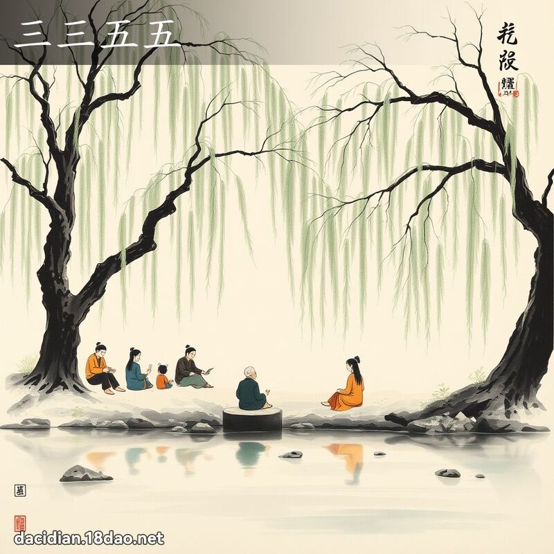 三三五五 配图