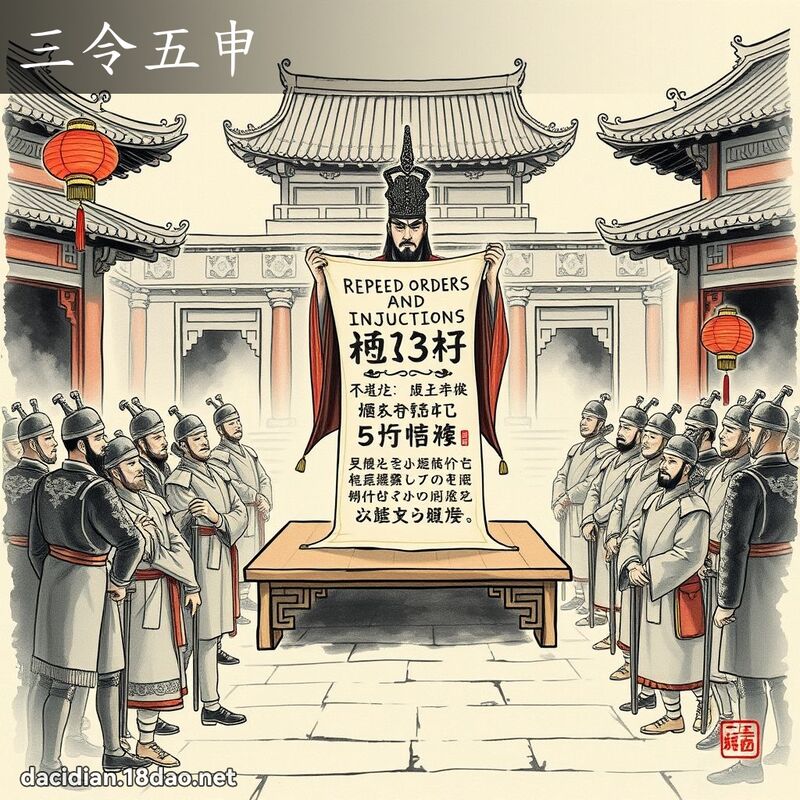 三令五申 配图