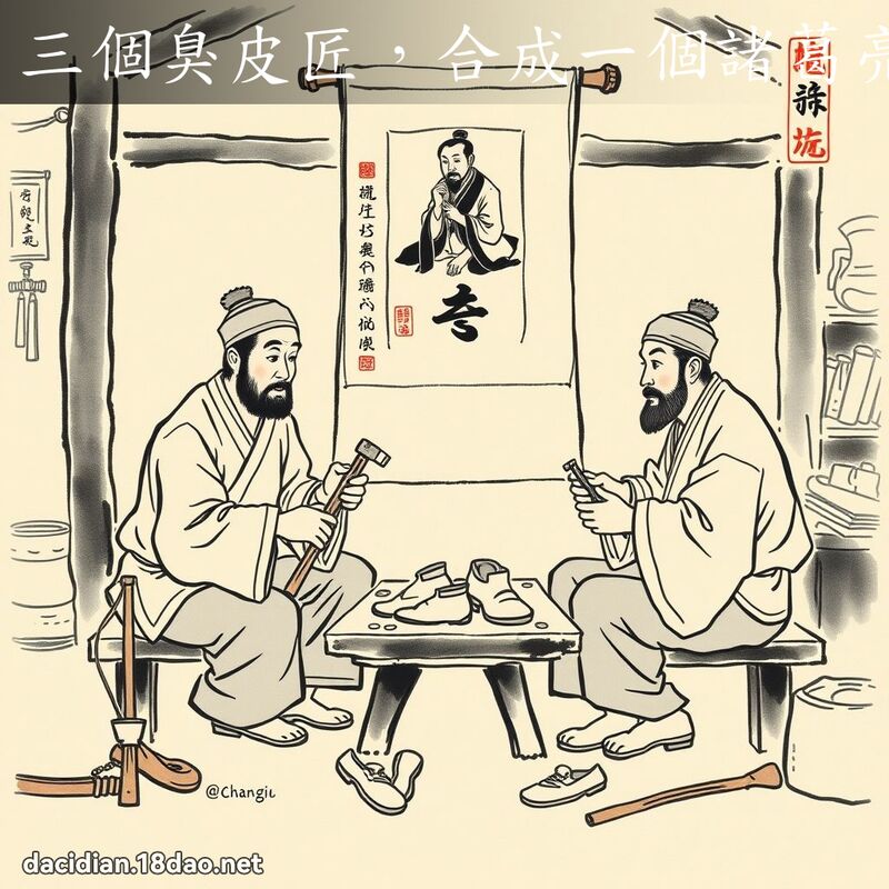 三个臭皮匠,合成一个诸葛亮 配图