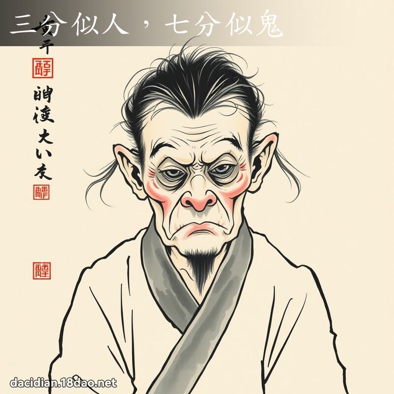三分似人,七分似鬼 配图