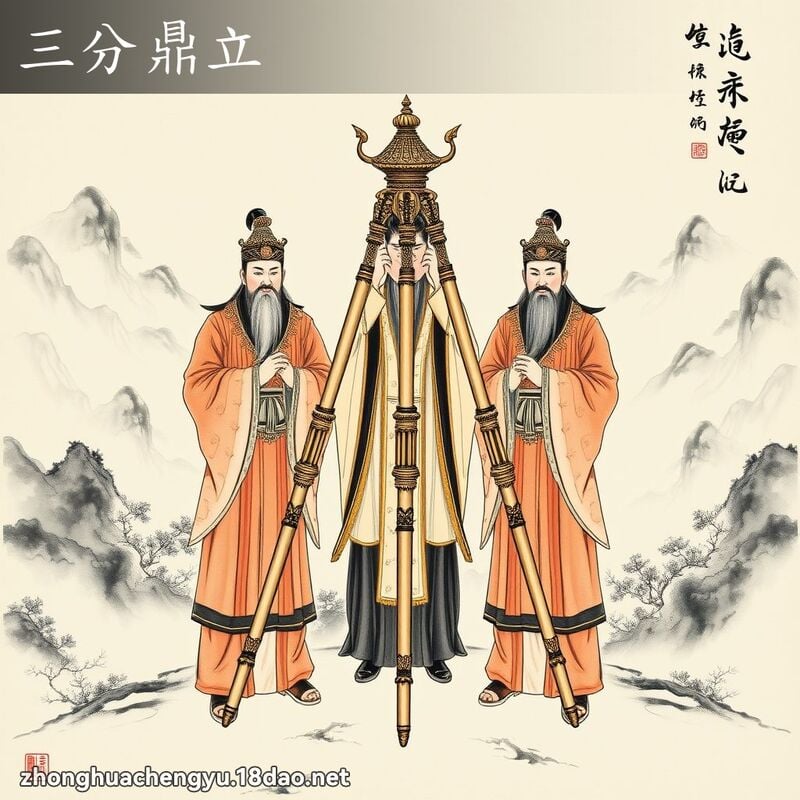三分鼎立 - 中華成語配圖