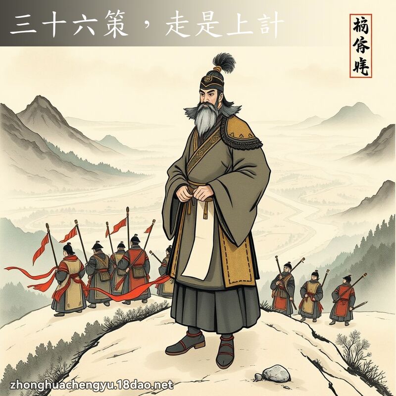 三十六策，走是上計 - 中華成語配圖