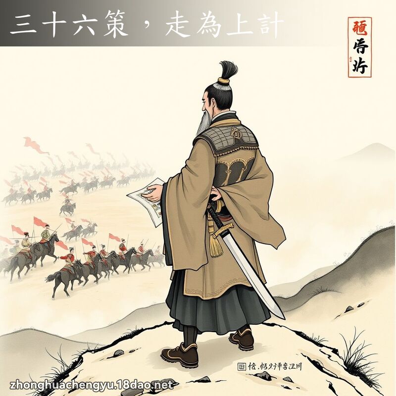 三十六策，走為上計 - 中華成語配圖
