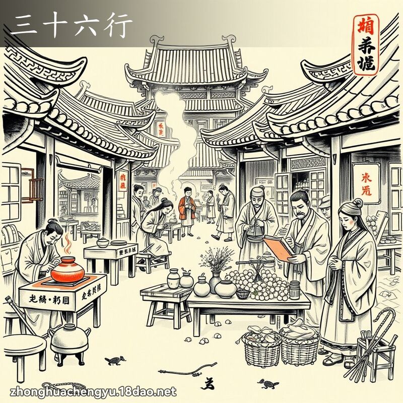三十六行 - 中華成語配圖