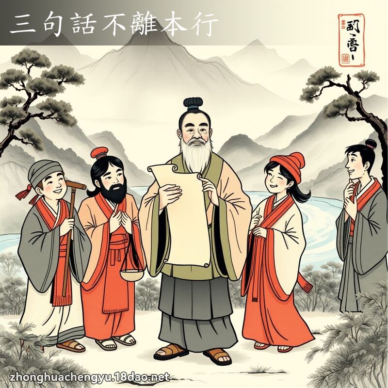三句话不离本行 - 中华成语配图