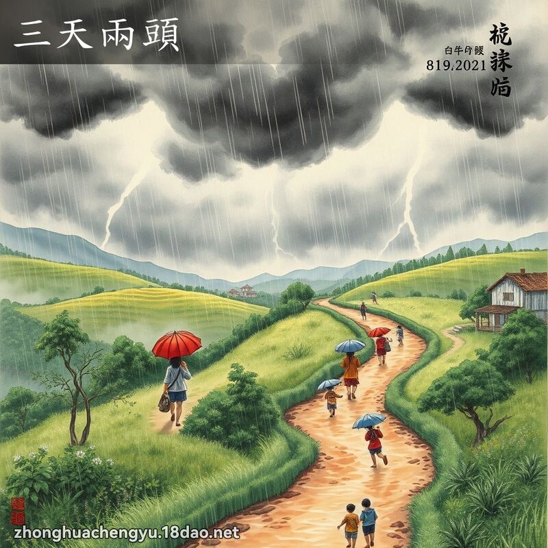 三天两头 - 中华成语配图