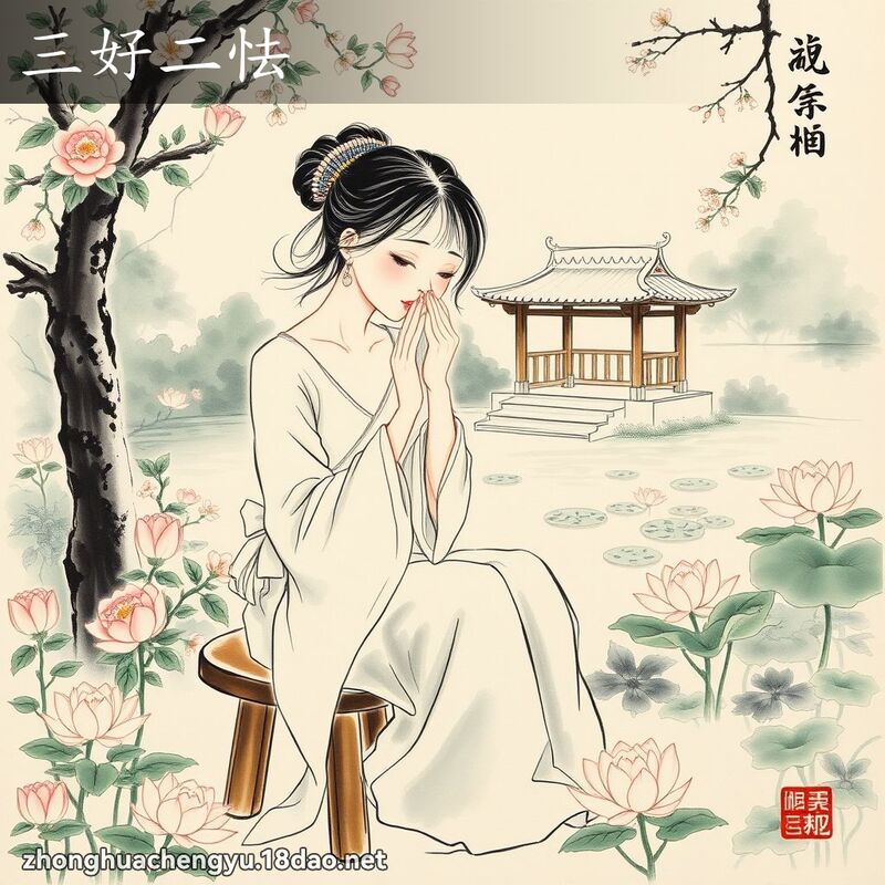 三好二怯 - 中华成语配图