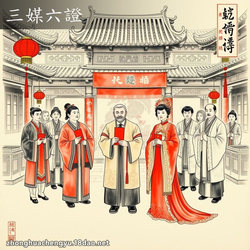 三媒六證 - 中華成語配圖