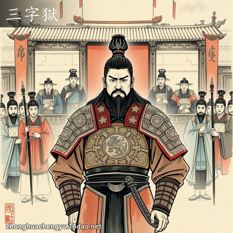 三字狱 - 中华成语配图