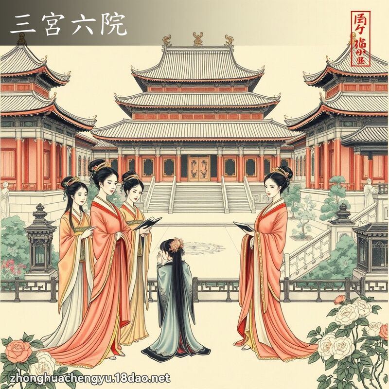 三宮六院 - 中華成語配圖