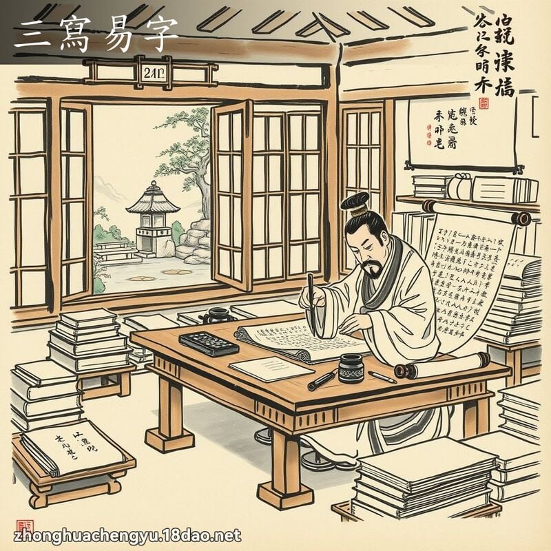 三写易字 - 中华成语配图
