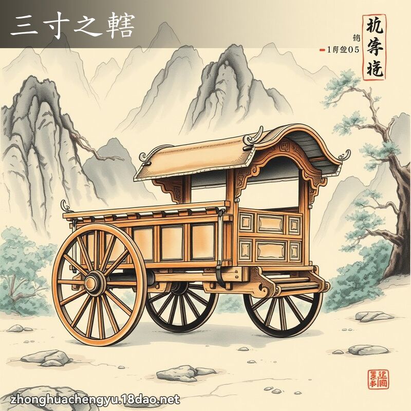 三寸之轄 - 中華成語配圖