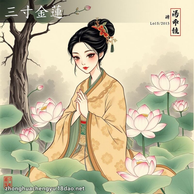 三寸金莲 - 中华成语配图