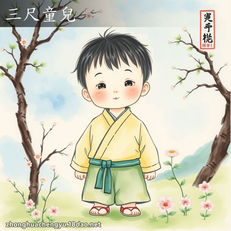 三尺童兒 - 中華成語配圖
