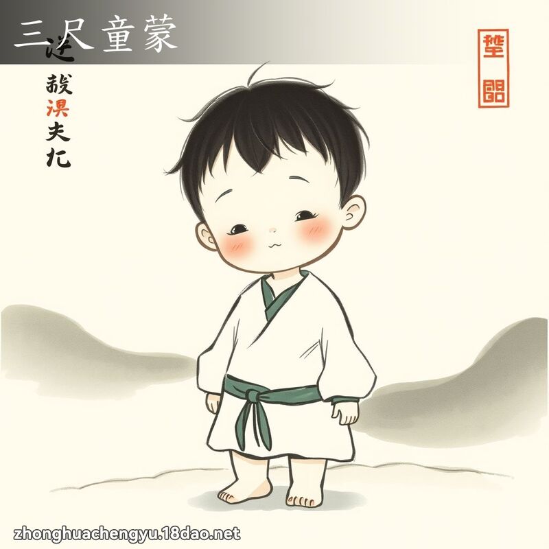 三尺童蒙 - 中华成语配图
