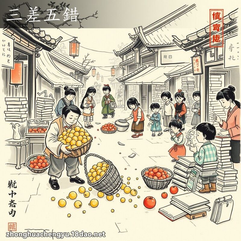 三差五錯 - 中華成語配圖