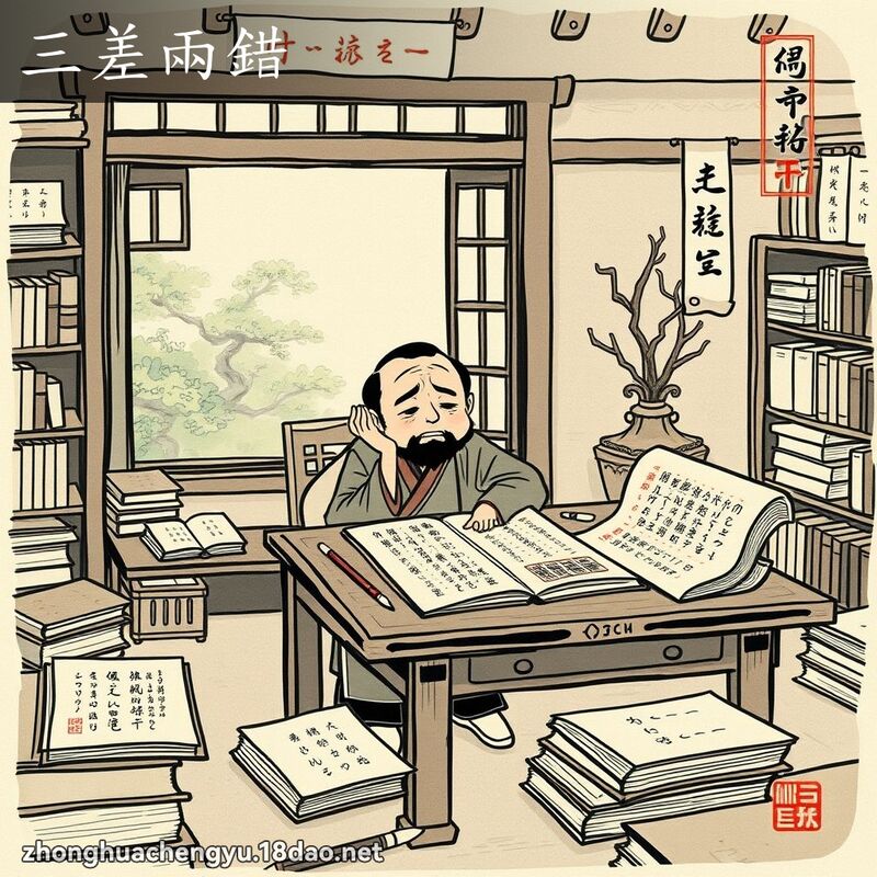 三差两错 - 中华成语配图