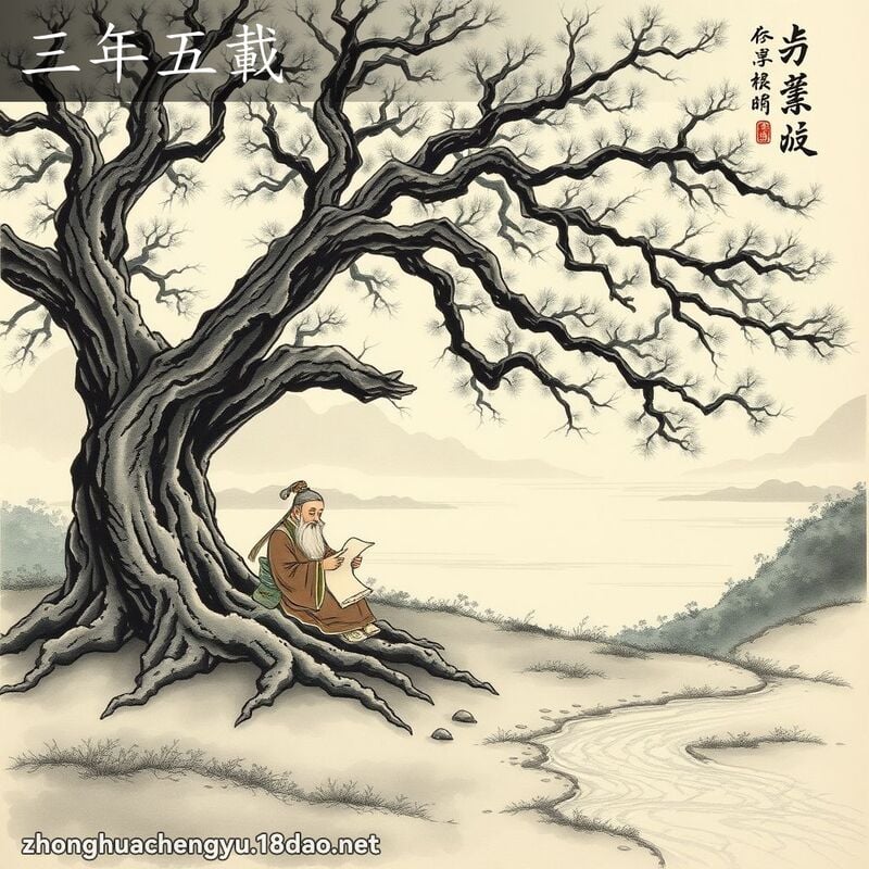 三年五載 - 中華成語配圖