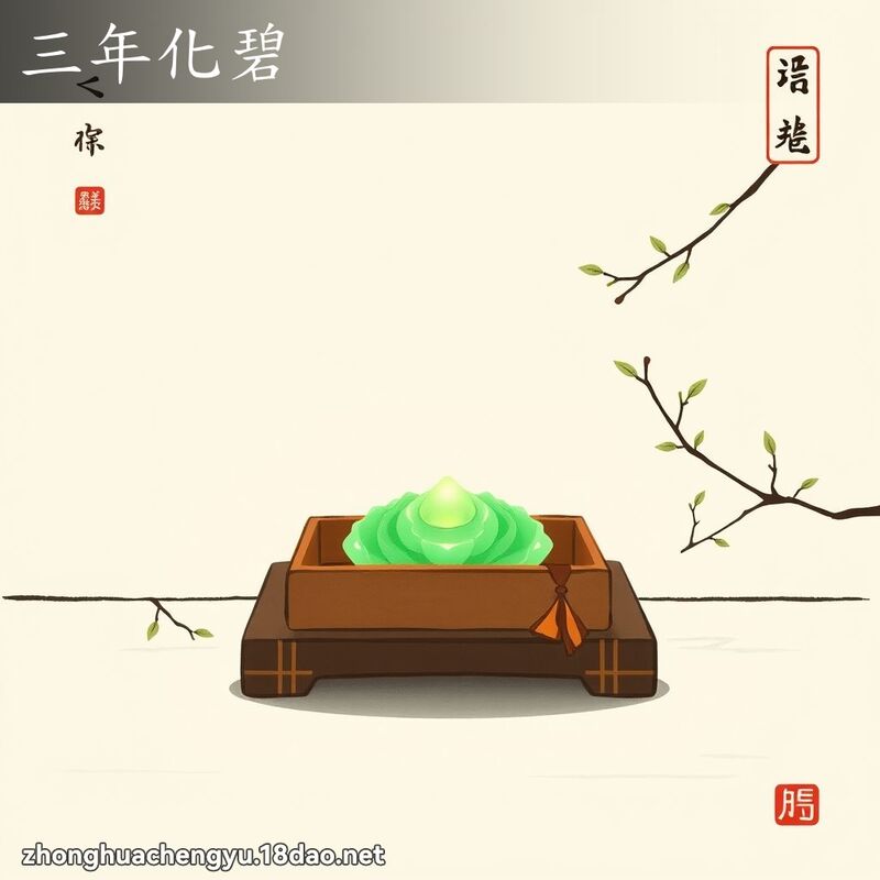 三年化碧 - 中华成语配图