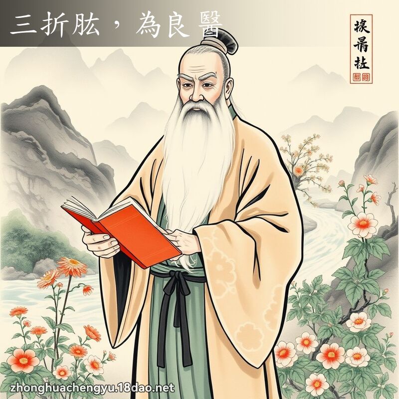 三折肱，为良医 - 中华成语配图