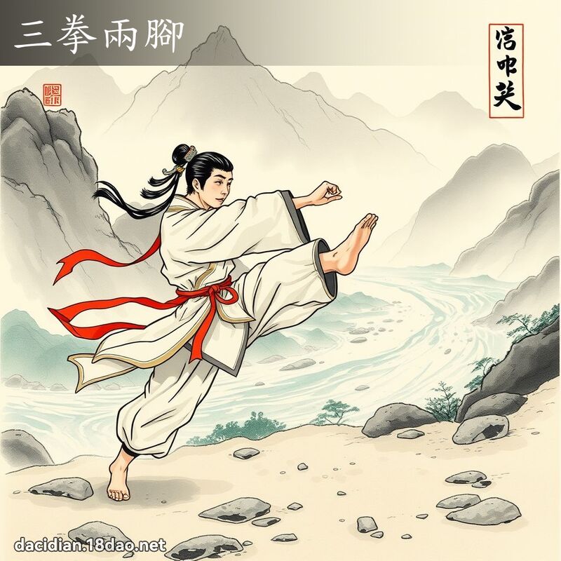 三拳兩腳 - 中華成語配圖
