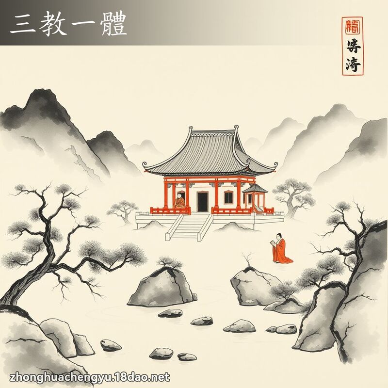 三教一体 - 中华成语配图