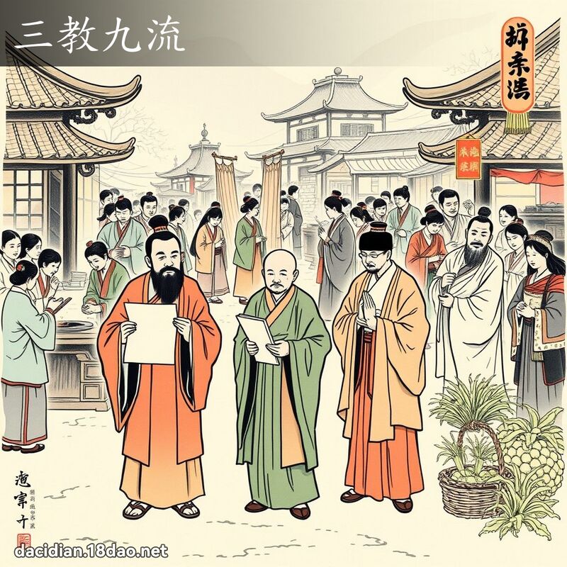 三教九流 - 中华成语配图