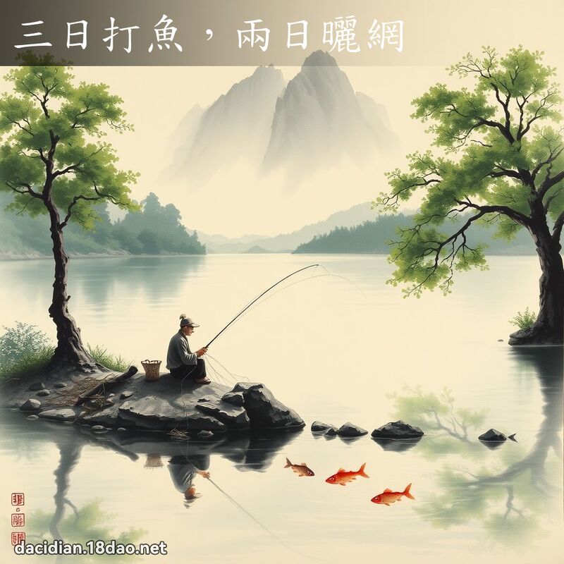 三日打鱼,两日晒网 配图