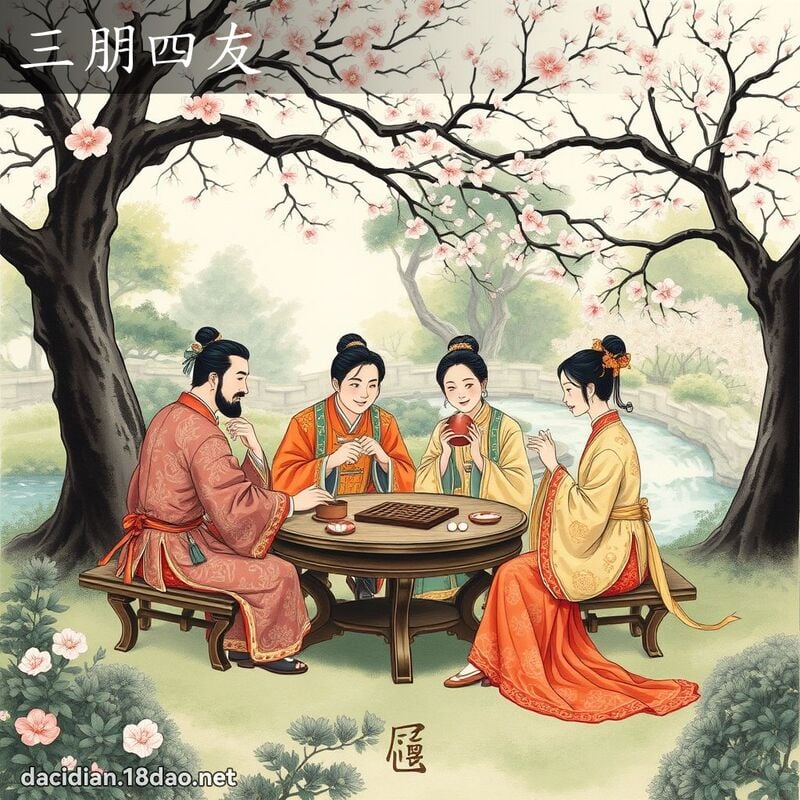 三朋四友 配图