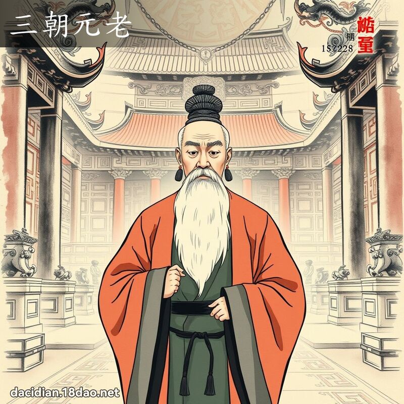 三朝元老 配图