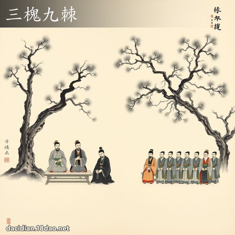 三槐九棘 配图