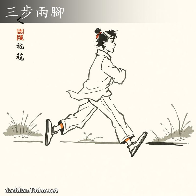 三步两脚 配图