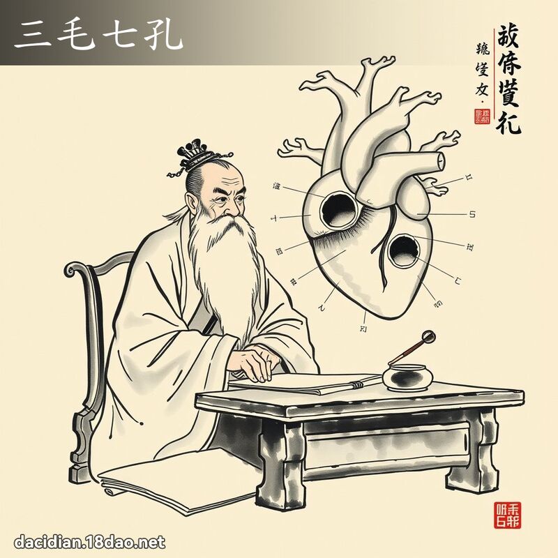 三毛七孔 配图