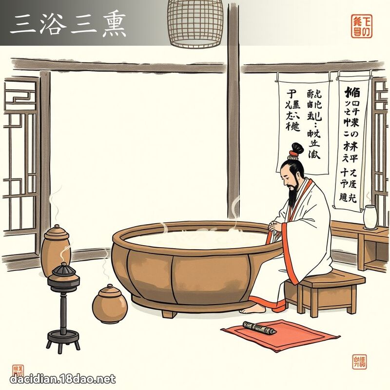 三浴三熏 配图