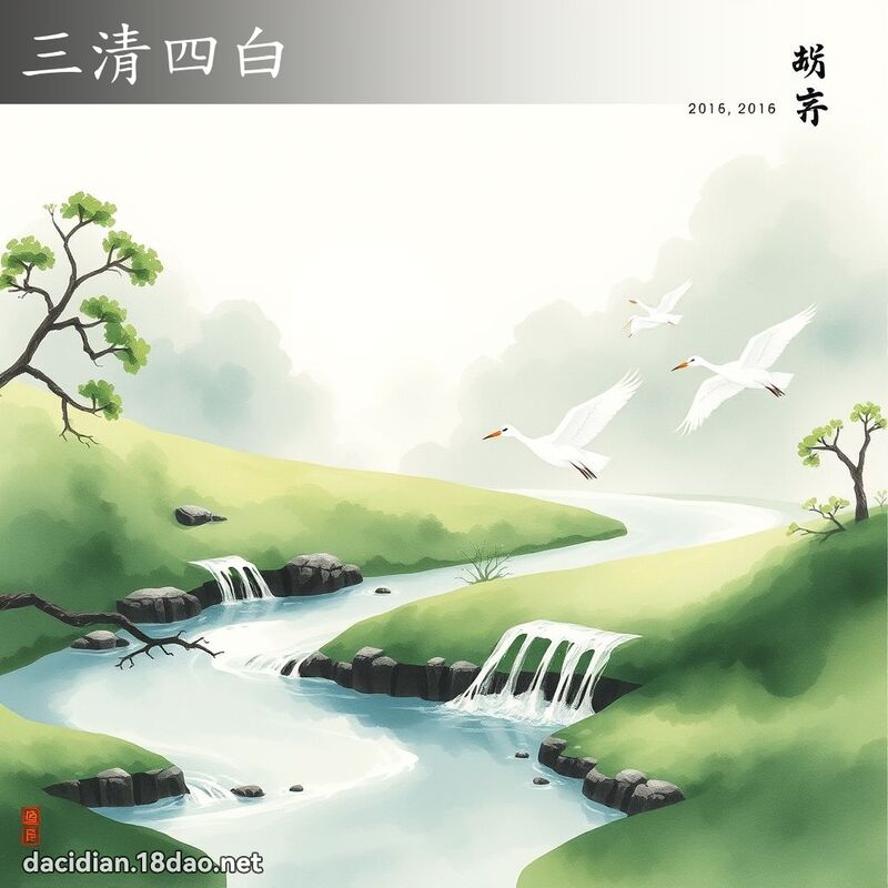 三清四白 配图