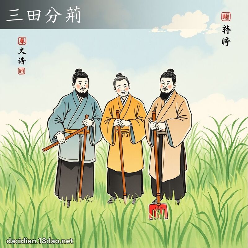 三田分荆 配图