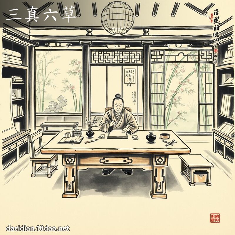 三真六草 配图