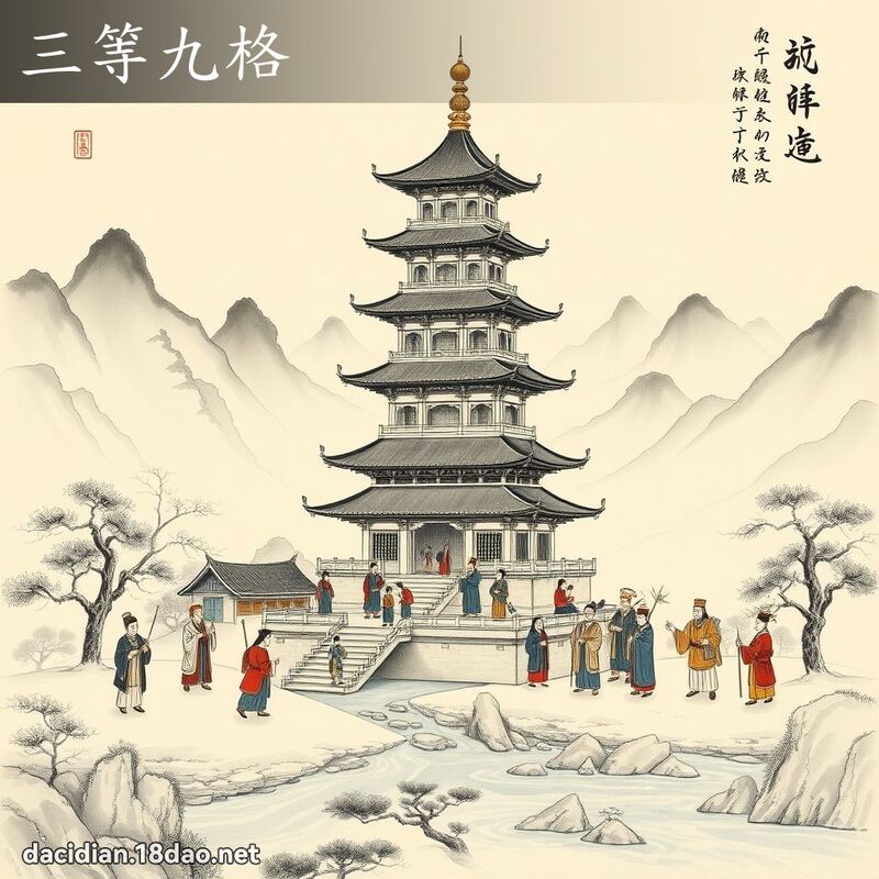 三等九格 配图