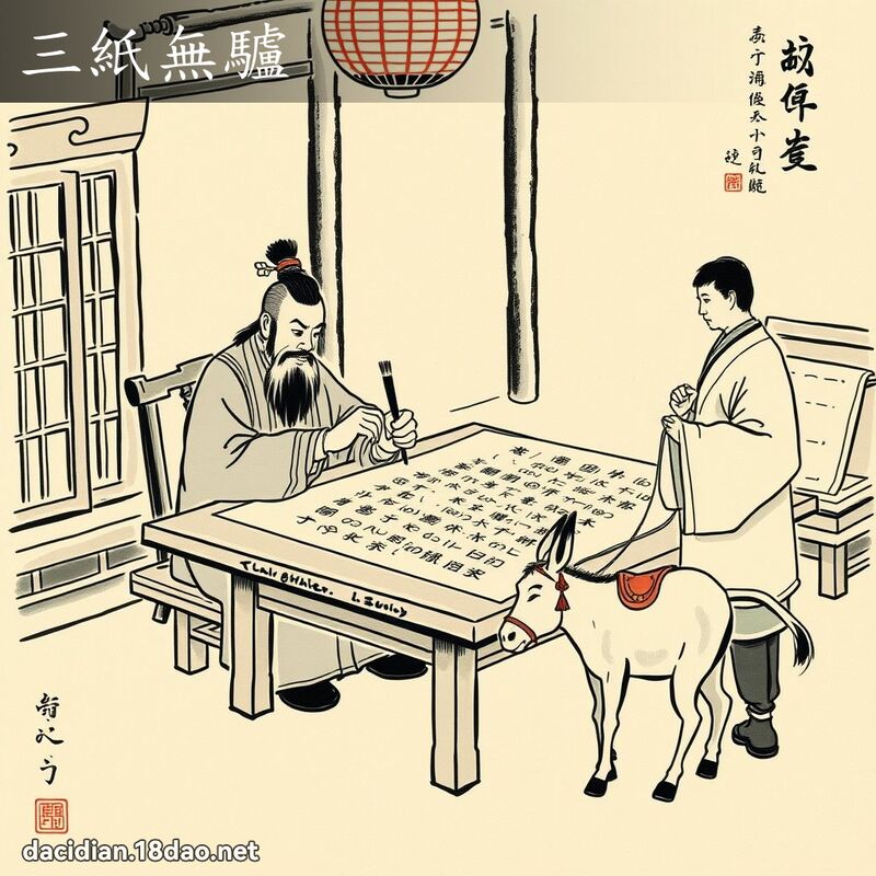 三纸无驴 配图