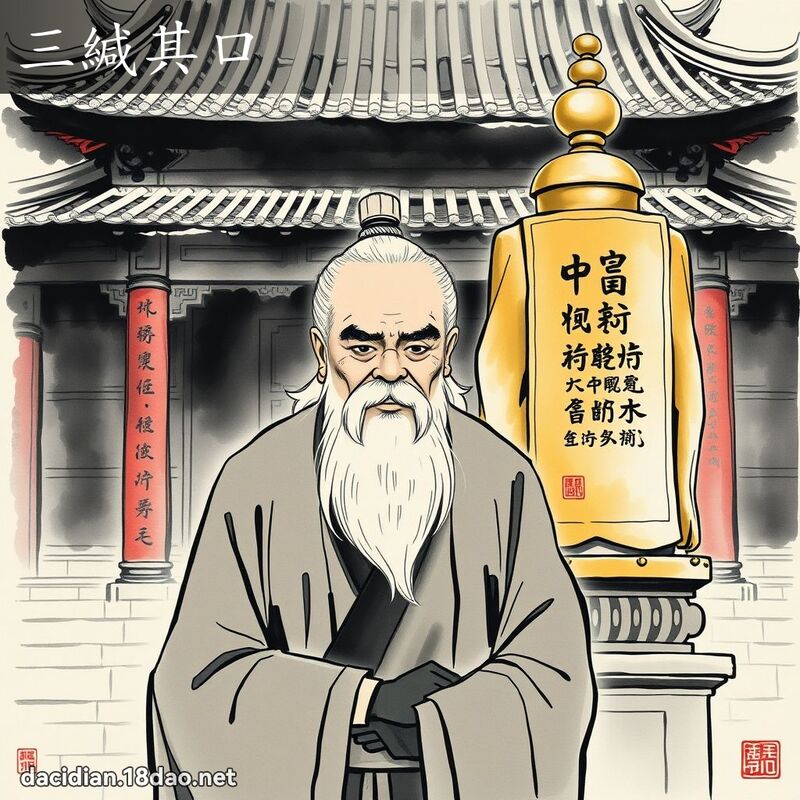 三缄其口 配图