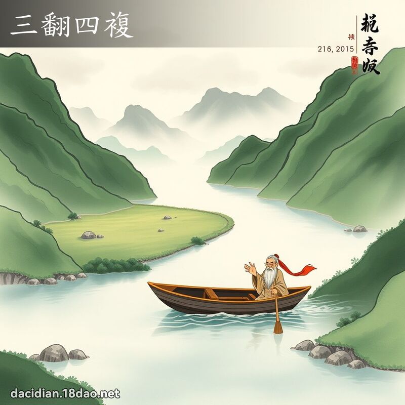 三翻四复 配图