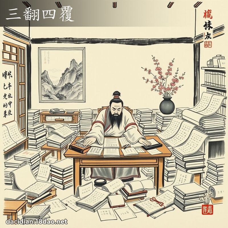 三翻四覆 配图