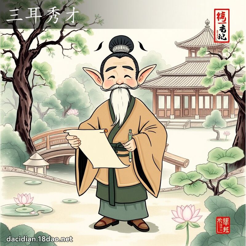 三耳秀才 配图