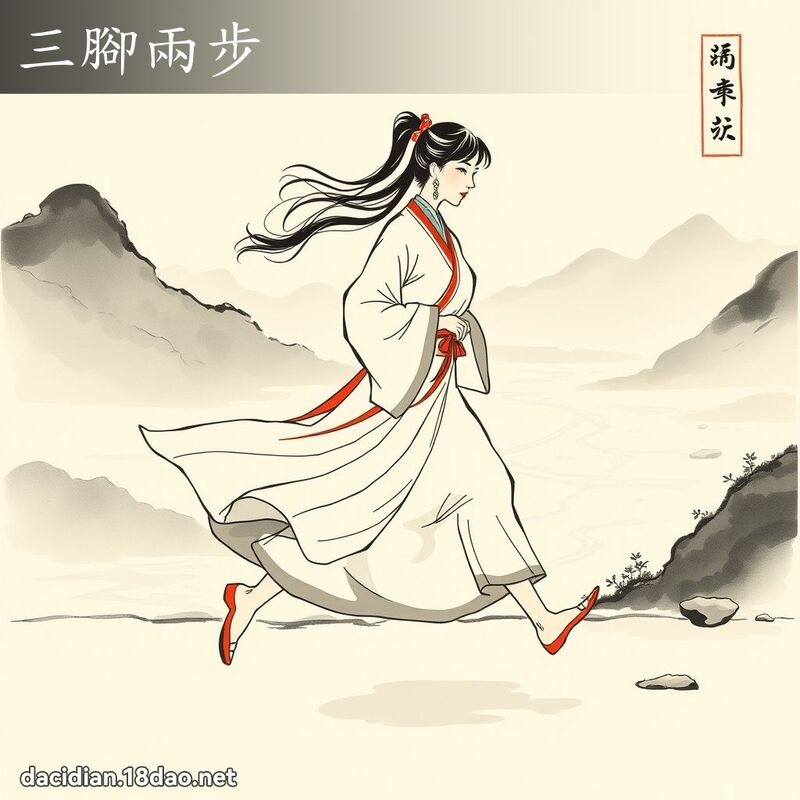 三脚两步 配图