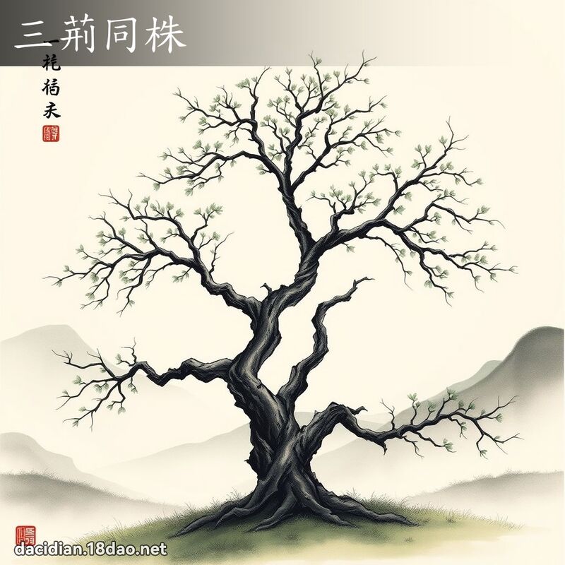 三荆同株 配图