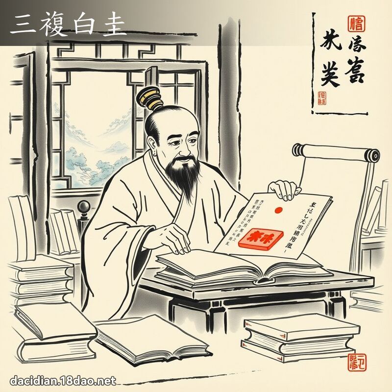 三复白圭 配图