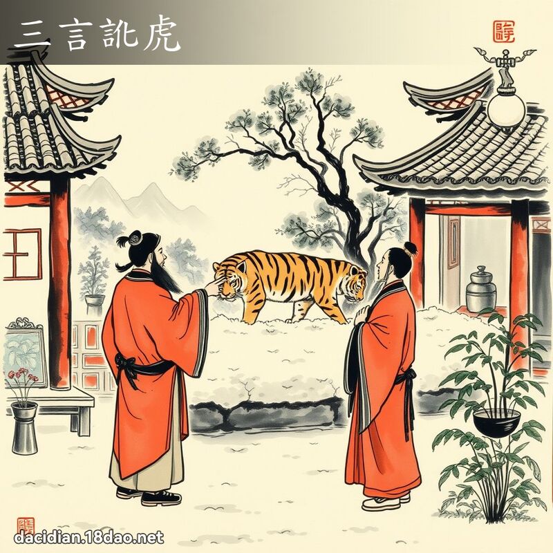 三言讹虎 配图