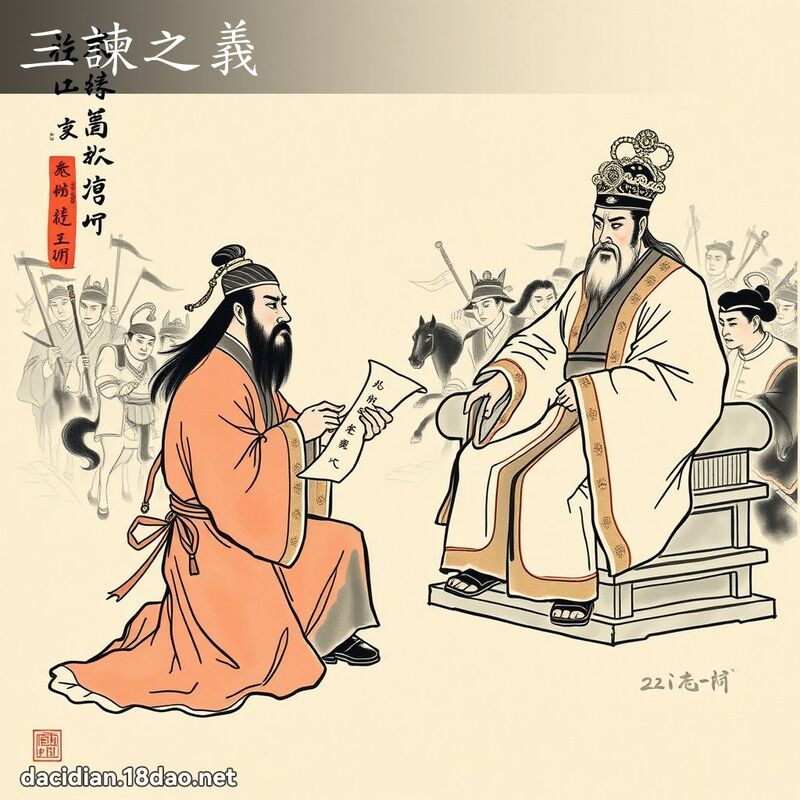 三諫之义 配图